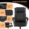 Black Executive Office Chair Ergonomic High Back with Headrest